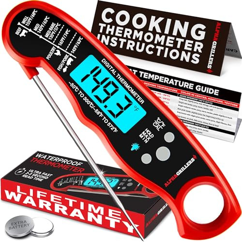 Alpha Grillers Meat Thermometer Digital - Instant Read Food Thermometer for Cooking and Grilling ... | Amazon (US)