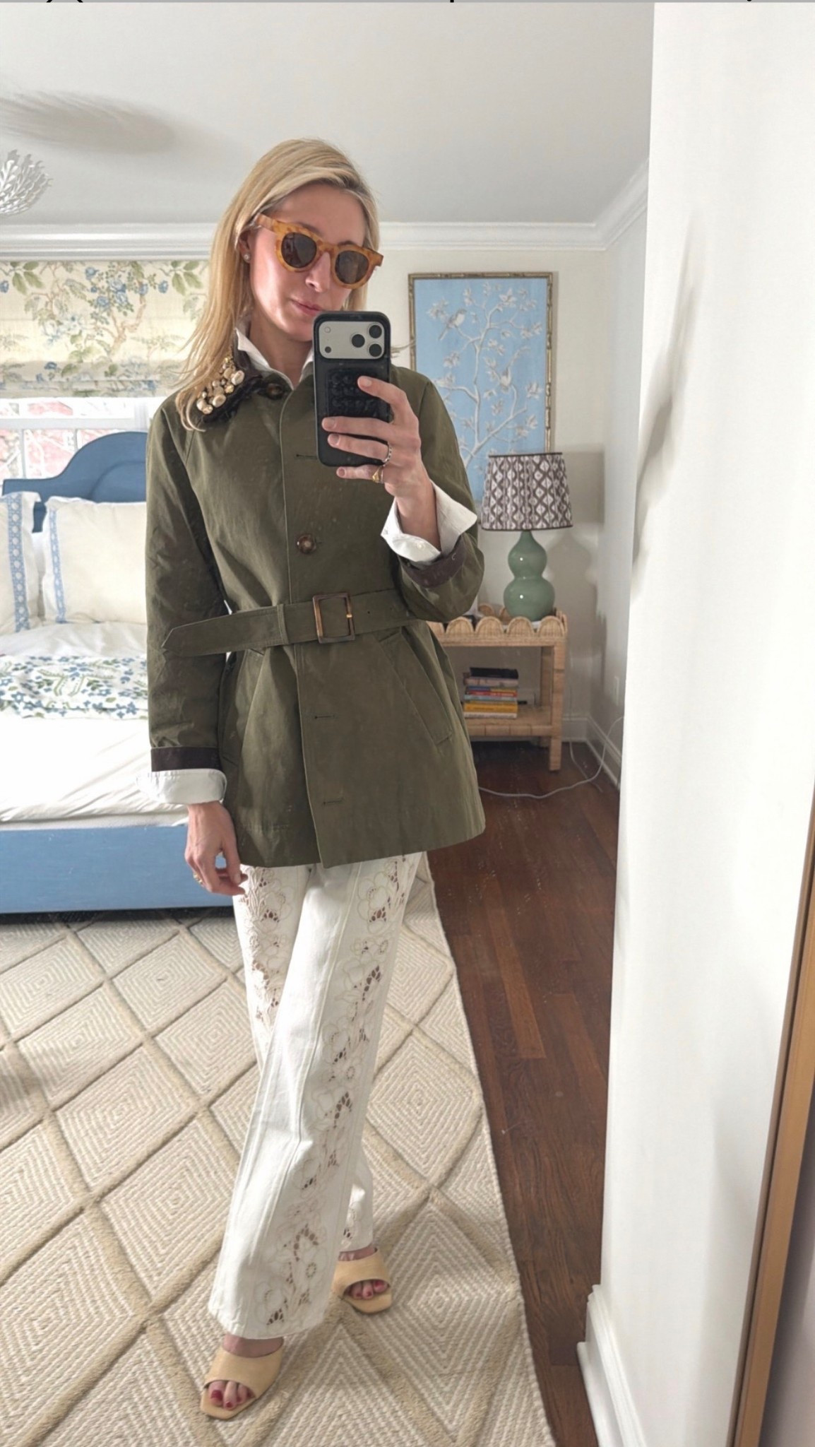 Eyelet jeans white jeans 👖 n sale 

#LTKSaleAlert