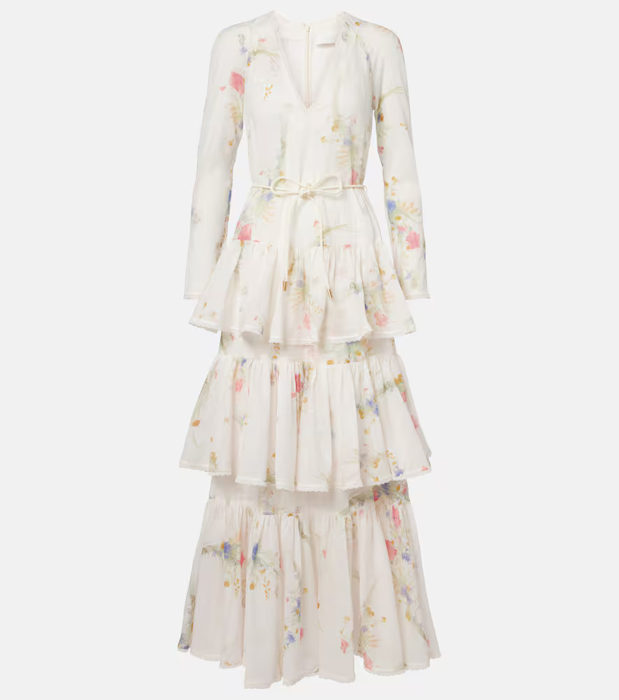 Zimmermann Lucky floral tiered cotton maxi dress | Mytheresa (US/CA)