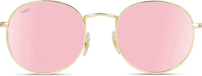 WearMe Pro - Reflective Lens Round Trendy Sunglasses | Amazon (US)