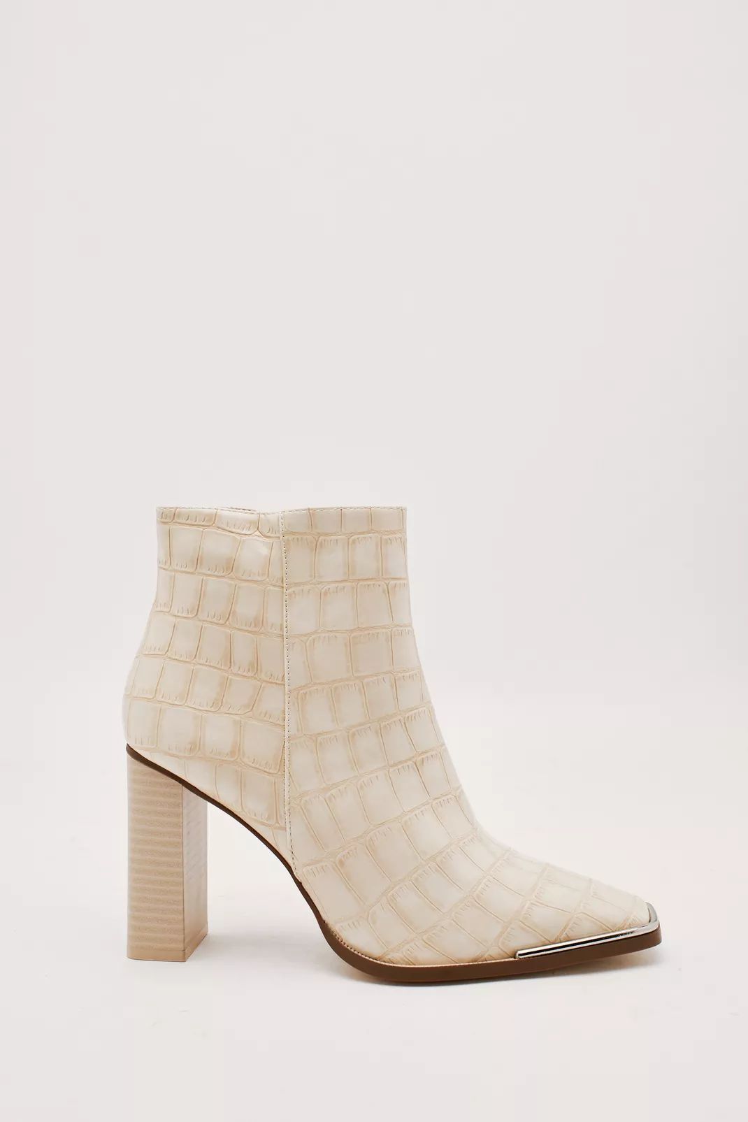 Pu Croc Ankle Boot | Nasty Gal (US)