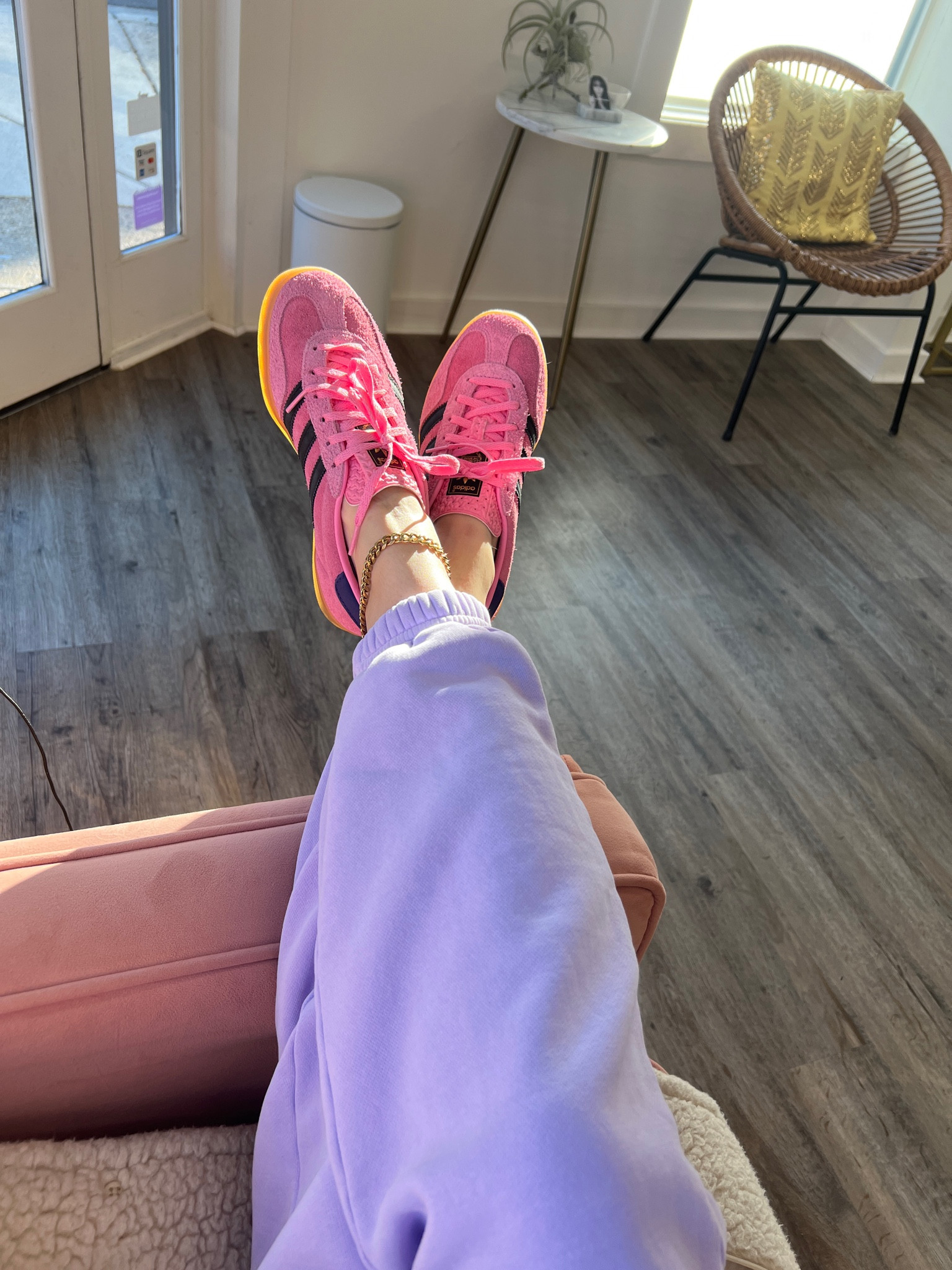 I’m obsessed with colorful sneakers rn especially the pink is so cute for spring! These are sold out on adidas so i added the re-sale link for y’all! SIZE DOWN one full size! Normally a 7 but i got a 6 🩷🩷🩷

#LTKSpringSale #LTKstyletip #LTKshoecrush