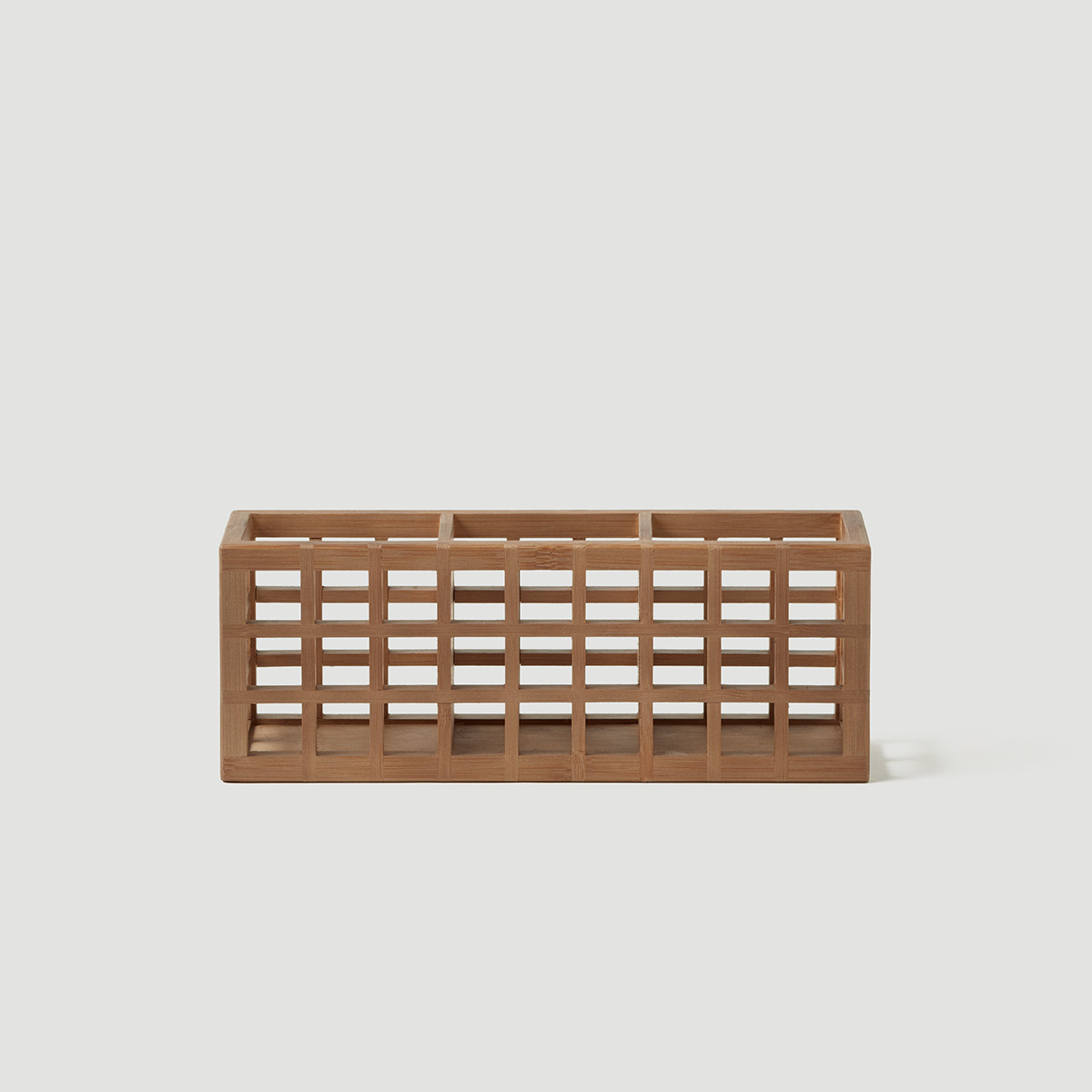 Marie Kondo Shoji Bamboo 3-Section Pen Organizer | The Container Store