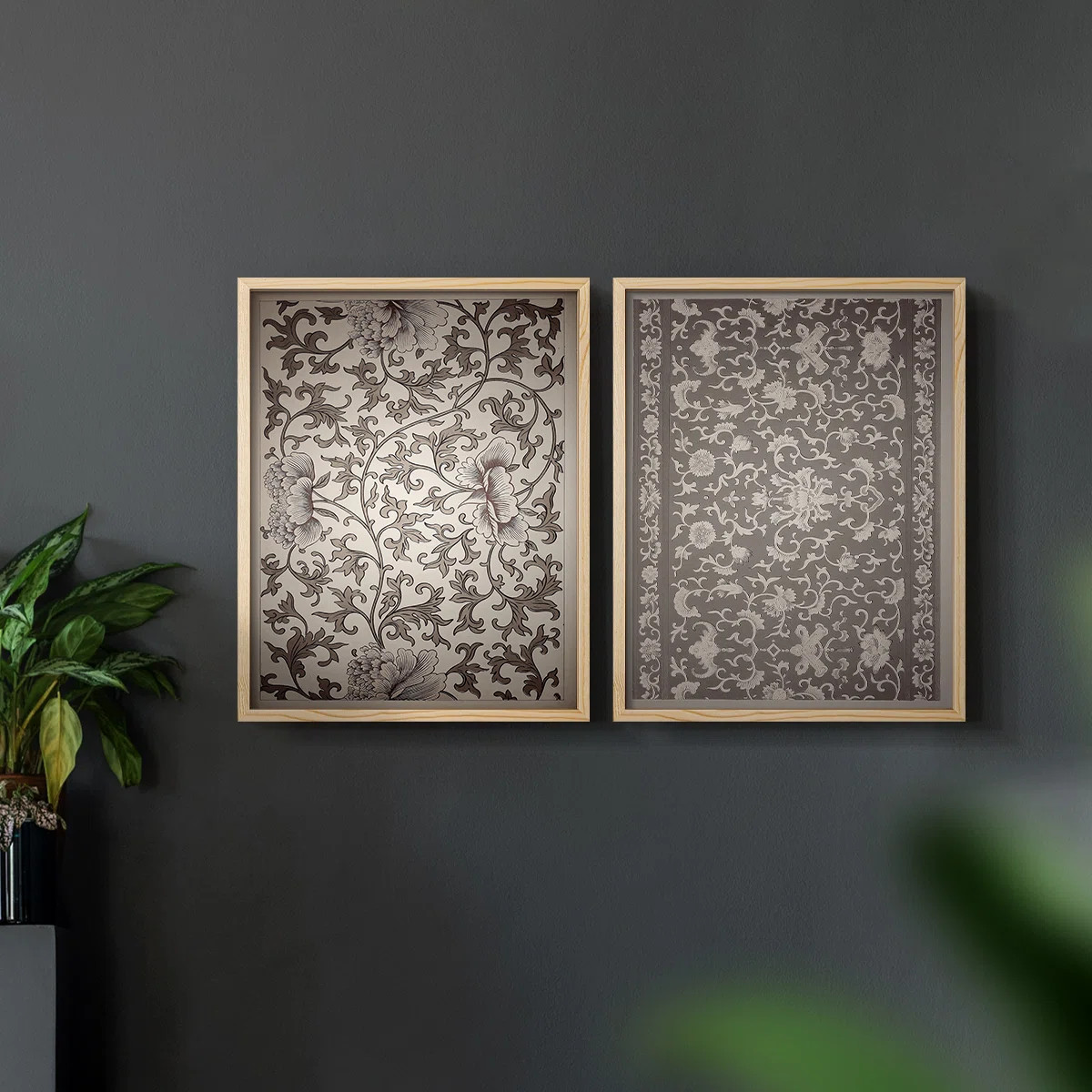 Vintage  Abstract II  -Framed Giclee Print - Set of 2 | Wayfair North America