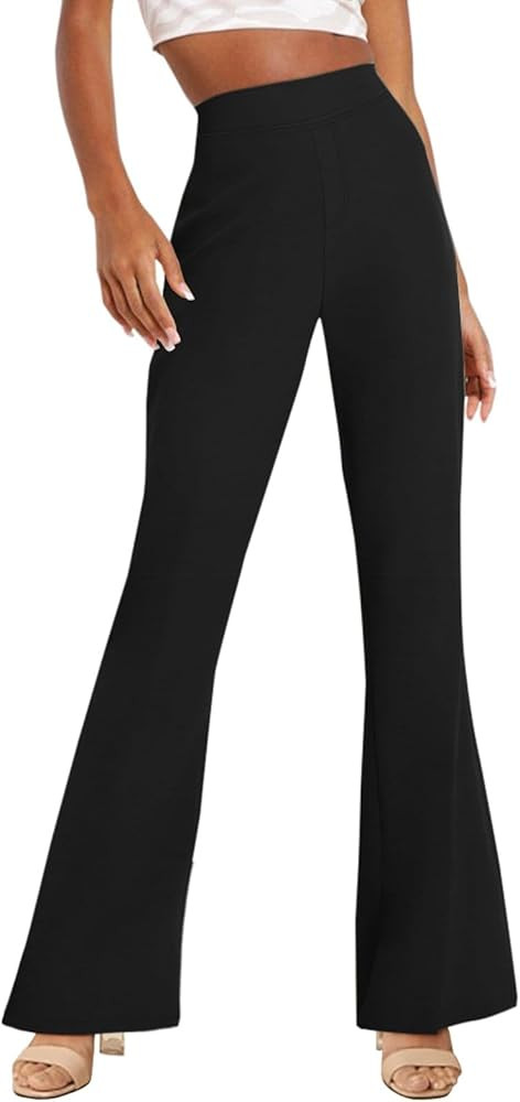 NIMIN Womens Dress Pants High Waisted Flare Casual Slacks for Women Stretchy Boot Cut Work Trouse... | Amazon (US)