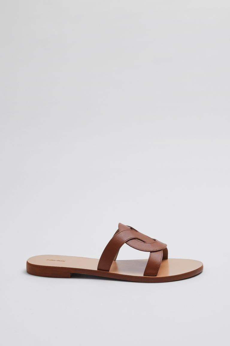 Woven Leather Sandals | H&M (UK, MY, IN, SG, PH, TW, HK)
