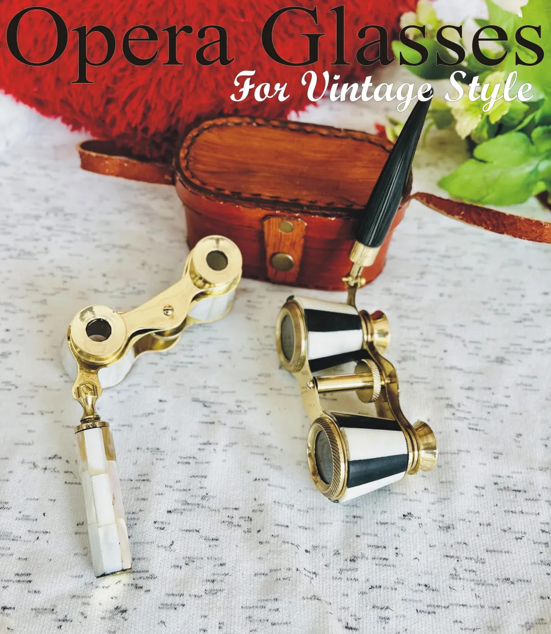 Personalized Brass Opera Glasses: Vintage Mother of Pearl Binoculars - Etsy | Etsy (US)