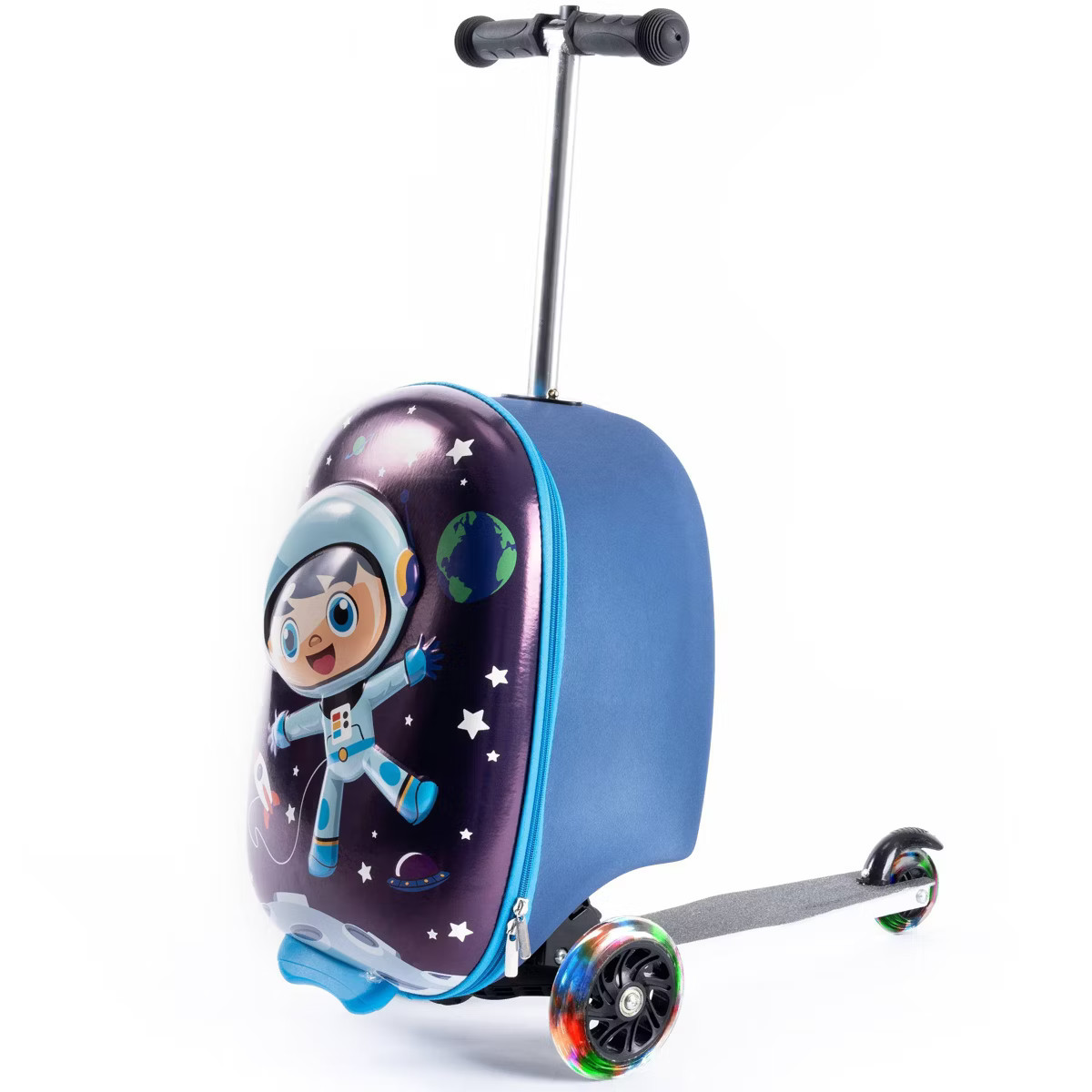 Kiddietotes Kids' Hardside Carry On Suitcase Scooter - Llama | Target