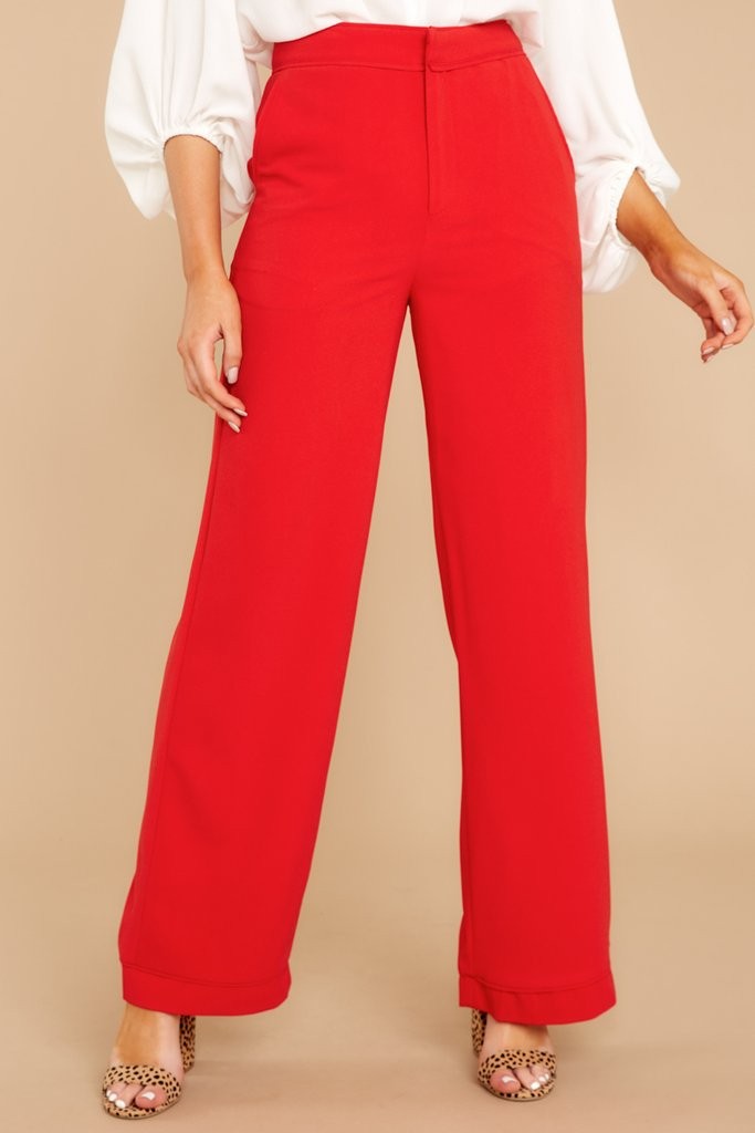 Yet To Come Red Pants | Red Dress 