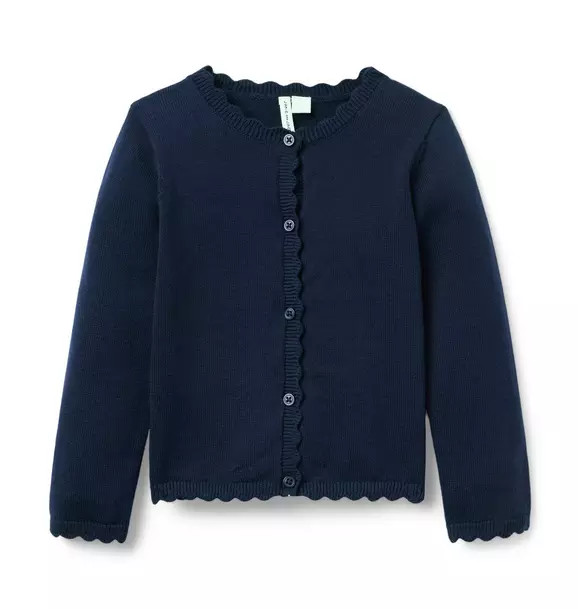 The Scalloped Trim Cardigan | Janie and Jack