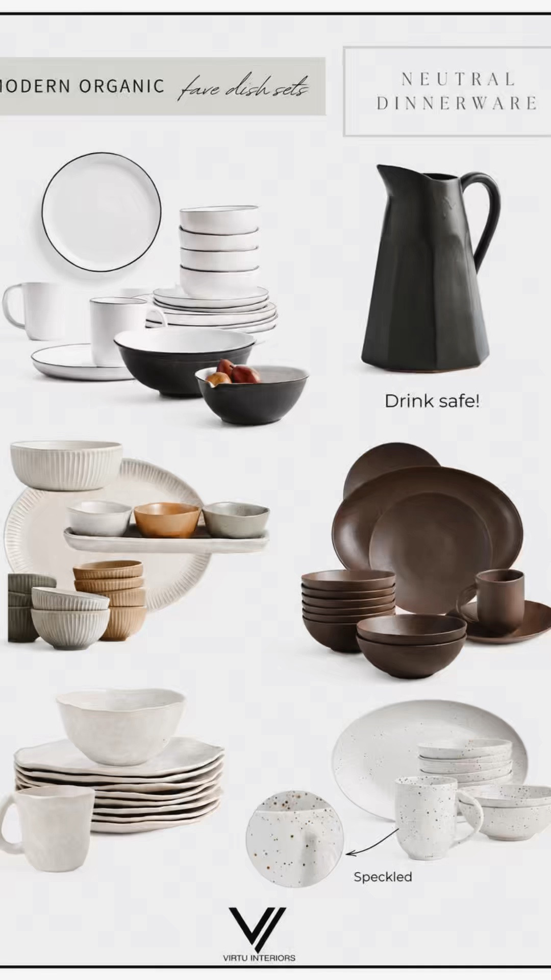 Modern organic dinnerware finds that instantly make your table feel elevated 🤎

Neutral tones, soft speckles, textured ceramics + pieces that look designer without trying too hard. Perfect for everyday meals, hosting, or just making your open shelves look pretty.

#LTKFinds #ModernOrganic #NeutralHome #Dinnerware #Tableware #KitchenDecor #OrganicModern #HomeDecorFinds #MinimalistHome #NeutralKitchen