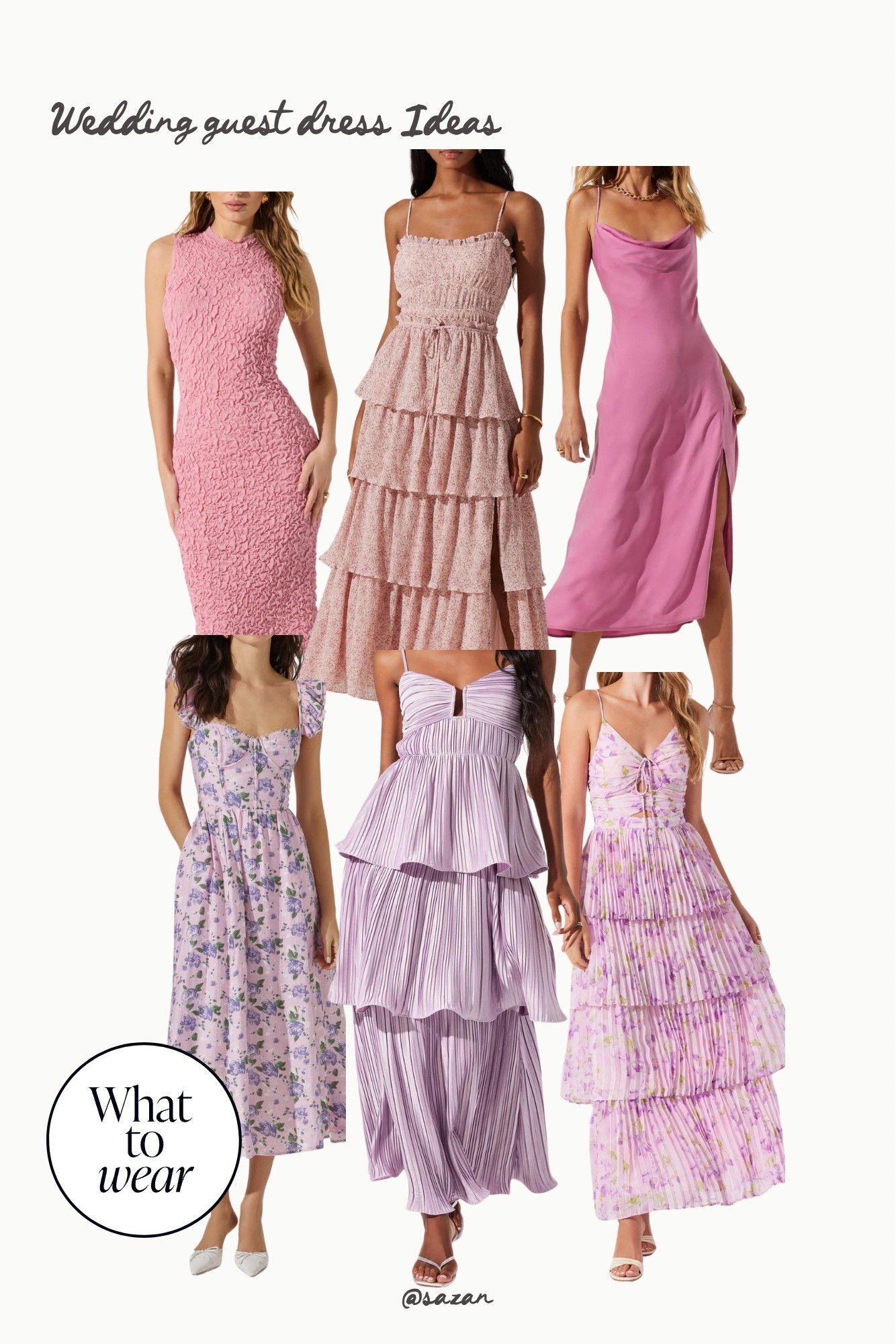 Wedding Guest Dress ideas 💃
#shadesofpink#shadesofpurple

#LTKWedding #LTKParties #LTKStyleTip