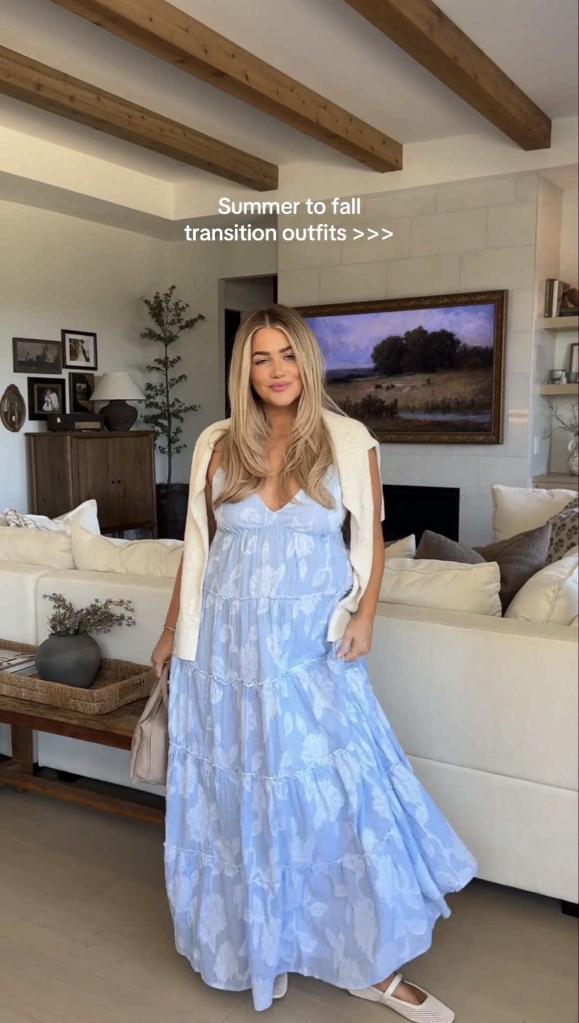 Perfect outfit while it’s still hot out this fall 🩵 

#LTKSeasonal #LTKSaleAlert #LTKFallSale