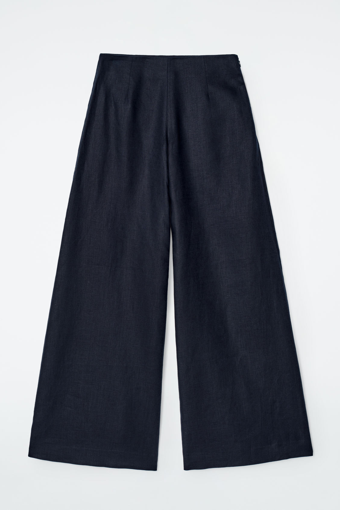 LINEN WIDE-LEG PANTS - NAVY - Trousers - COS | COS (US)