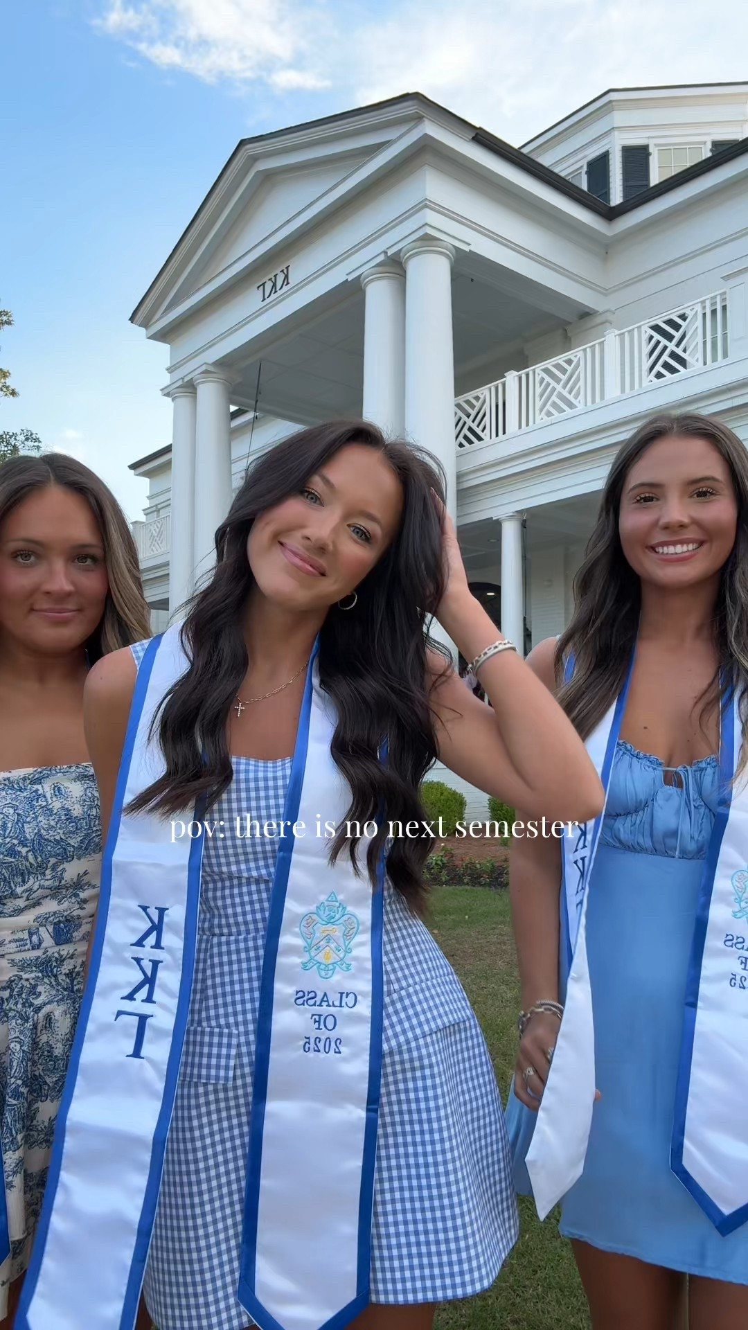 blue and white gingham graduation dress! I have on size xs! 