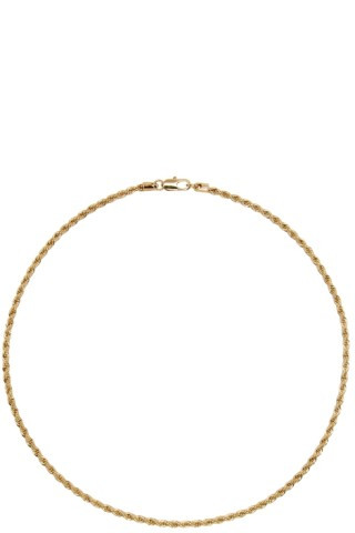 Gold Rope Chain Necklace | SSENSE