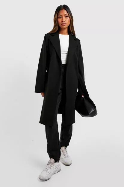 Belted Wool Look Coat | Boohoo.com (US & CA)