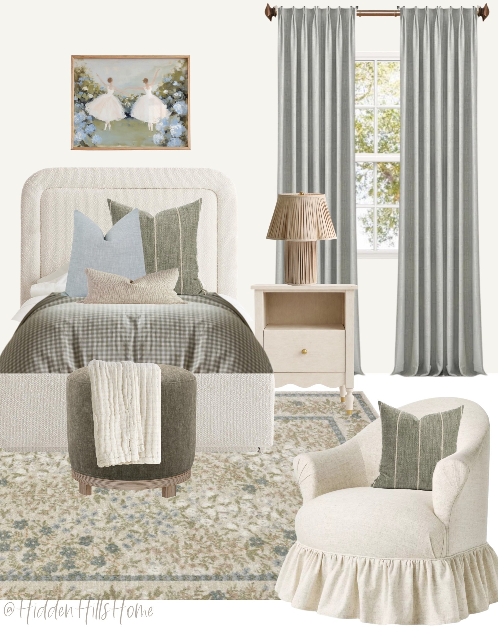 Girls bedroom decor mood board, girls room design, home decor ideas, blue and green toddler girls room, little girls bedroom inspiration, feminine Bedroom

#LTKHome #LTKKids #LTKSaleAlert