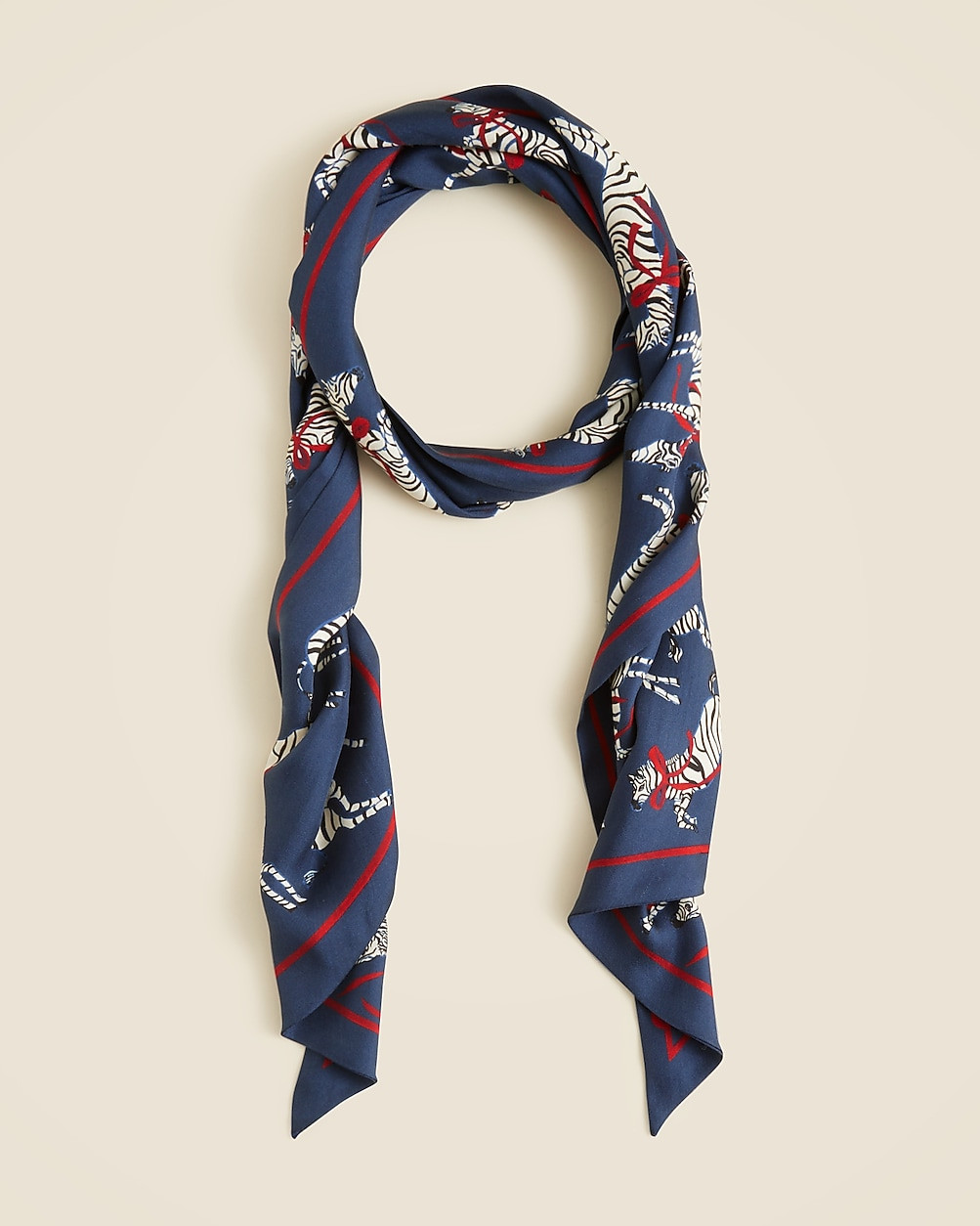 Printed silk scarf | J. Crew US