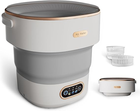 Mini Laundry Machine 16L — Foldable Portable Laundry Machine and Spinner for Baby Clothes, Unde... | Amazon (US)