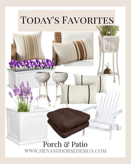 Porch & Patio in white & neutrals.Wicker furniture | white planter | outdoor pillow | wicker planter

#LTKSeasonal #LTKHome #LTKStyleTip