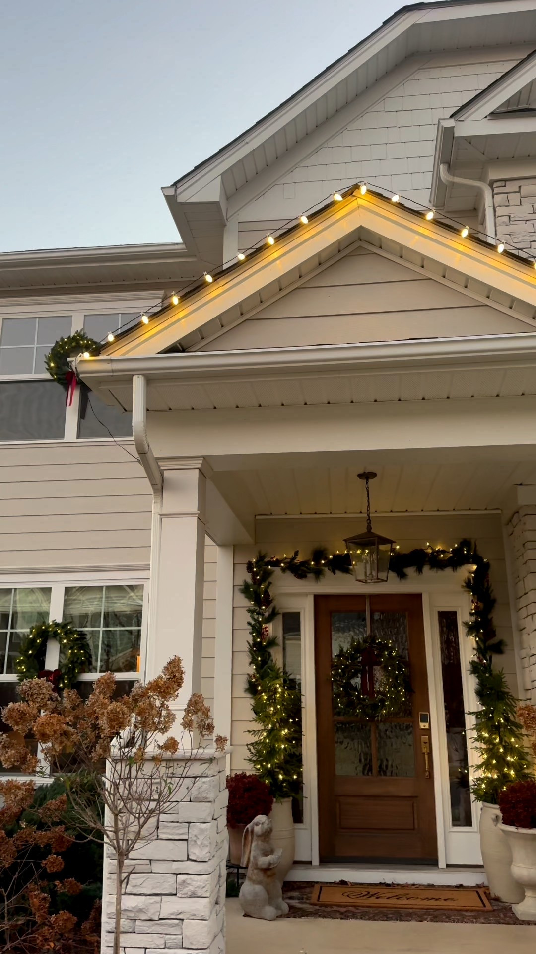 Roof lights, simple outdoor Christmas lights, affordable outdoor Christmas decorating 

#LTKHome