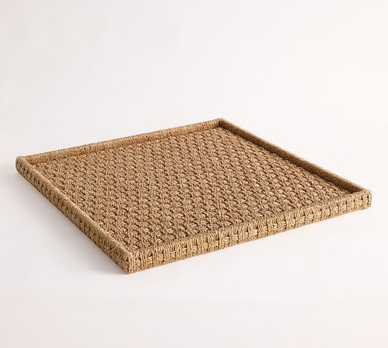 Capitola Handwoven Seagrass Tray | Pottery Barn (US)