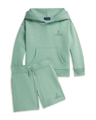 Big Fit Logo Fleece Hoodie & Cotton Jersey Short Set - Little Kid | Bloomingdale's (US)