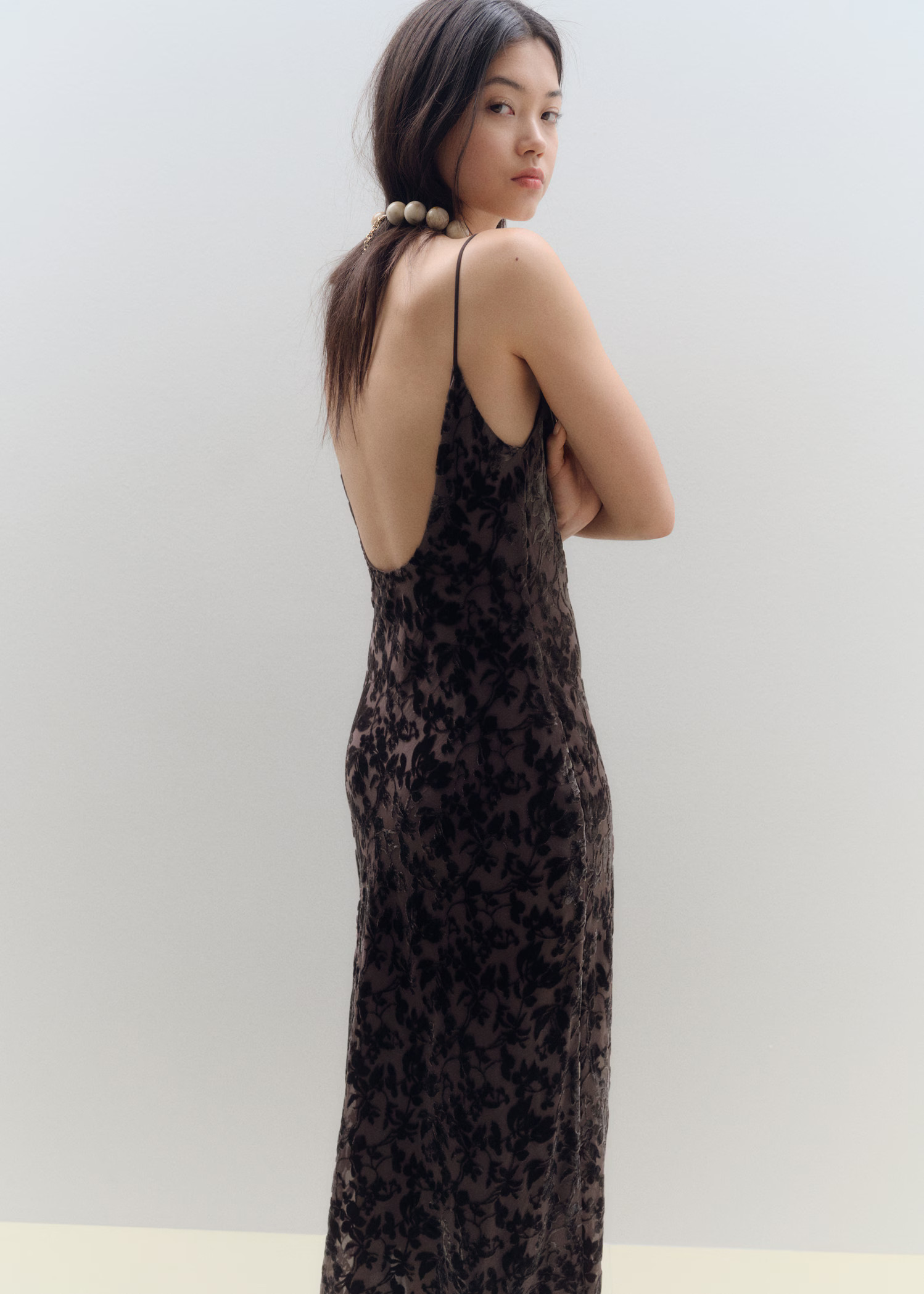 Devoré floral dress - Women | MANGO United Kingdom | MANGO (UK)