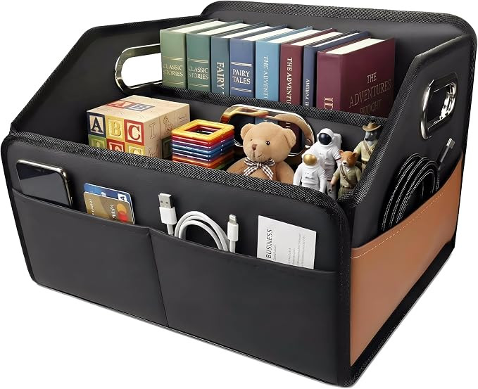 Noaman Car Organizer - 2025 Upgraded Leather Car Storage Organizer for Front Back Seat or Floor w... | Amazon (US)