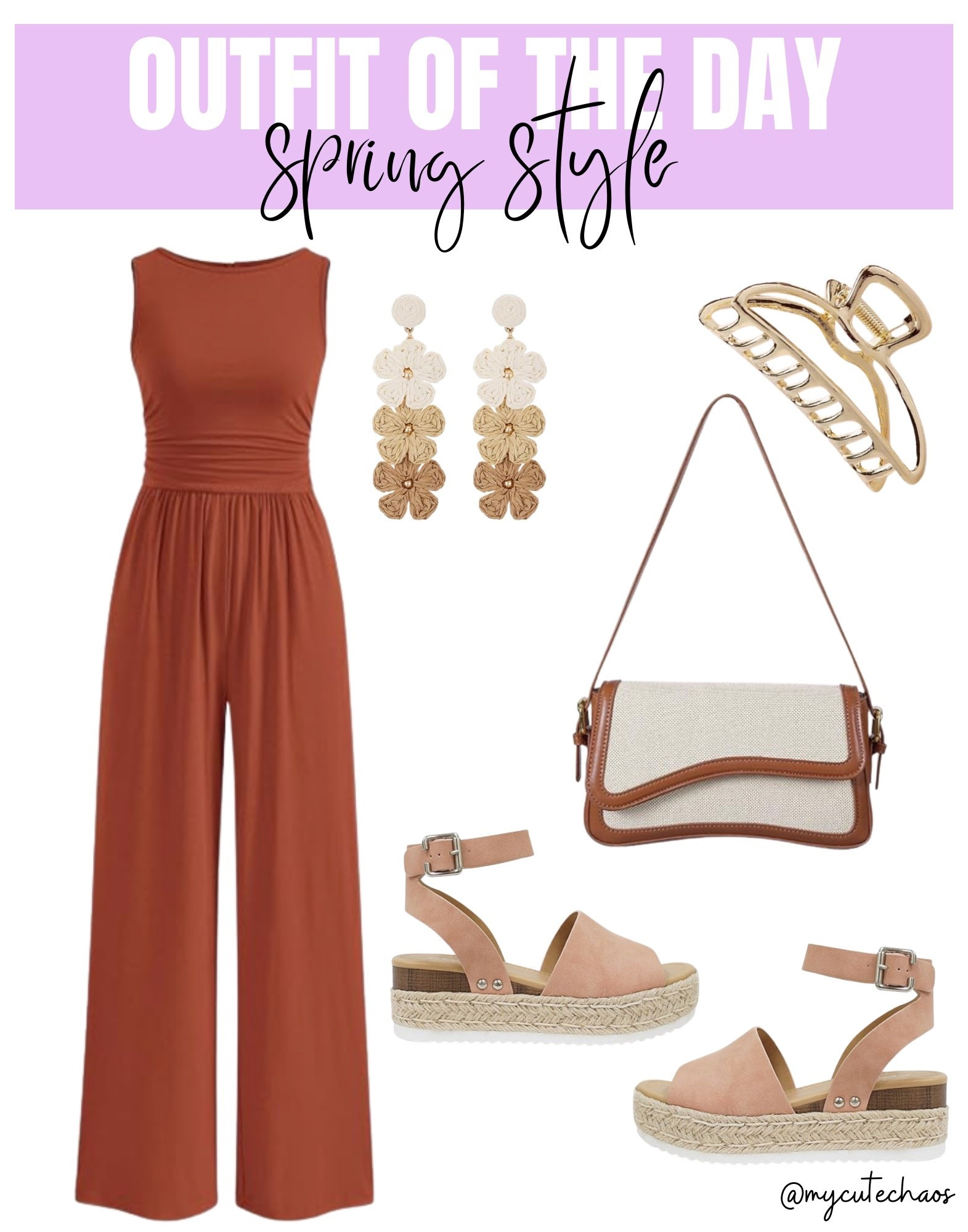 Spring outfit, spring jumpsuit
Spring romper, heels, sandals, spring shoes, handbag, neutral outfit, neutral accessories, gold hair clip, spring earrings

#LTKWorkwear #LTKootd #LTKTravel
