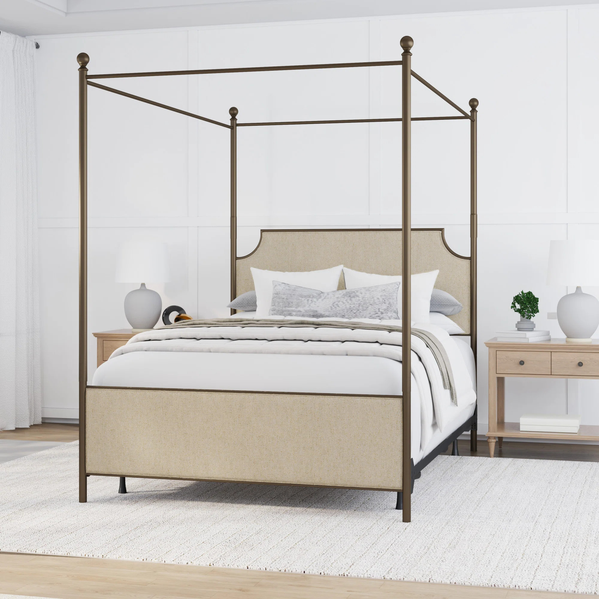 Aasif Low Profile Canopy Bed | Wayfair North America