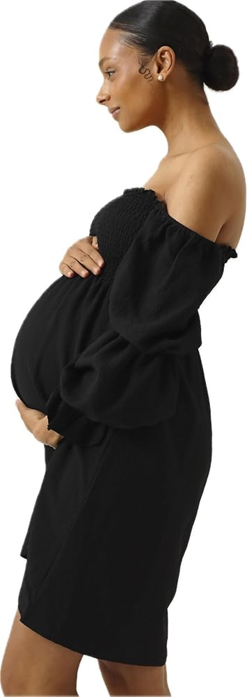 NOTHING FITS BUT Niko Dress, Rectangle Neck Smocked Casual Summer Dresses for Women, Muslin Puffe... | Amazon (US)