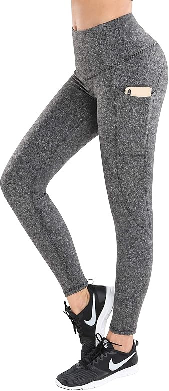 LifeSky Yoga Pants for Women, High Waisted Tummy Control Workout Leggings with Pockets, 4 Way Str... | Amazon (US)
