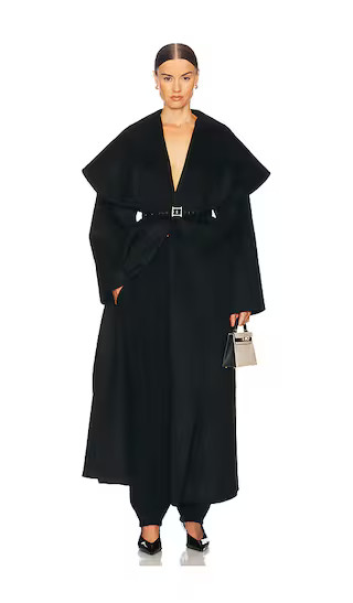 The Throw Coat in Black | Revolve Clothing (Global)