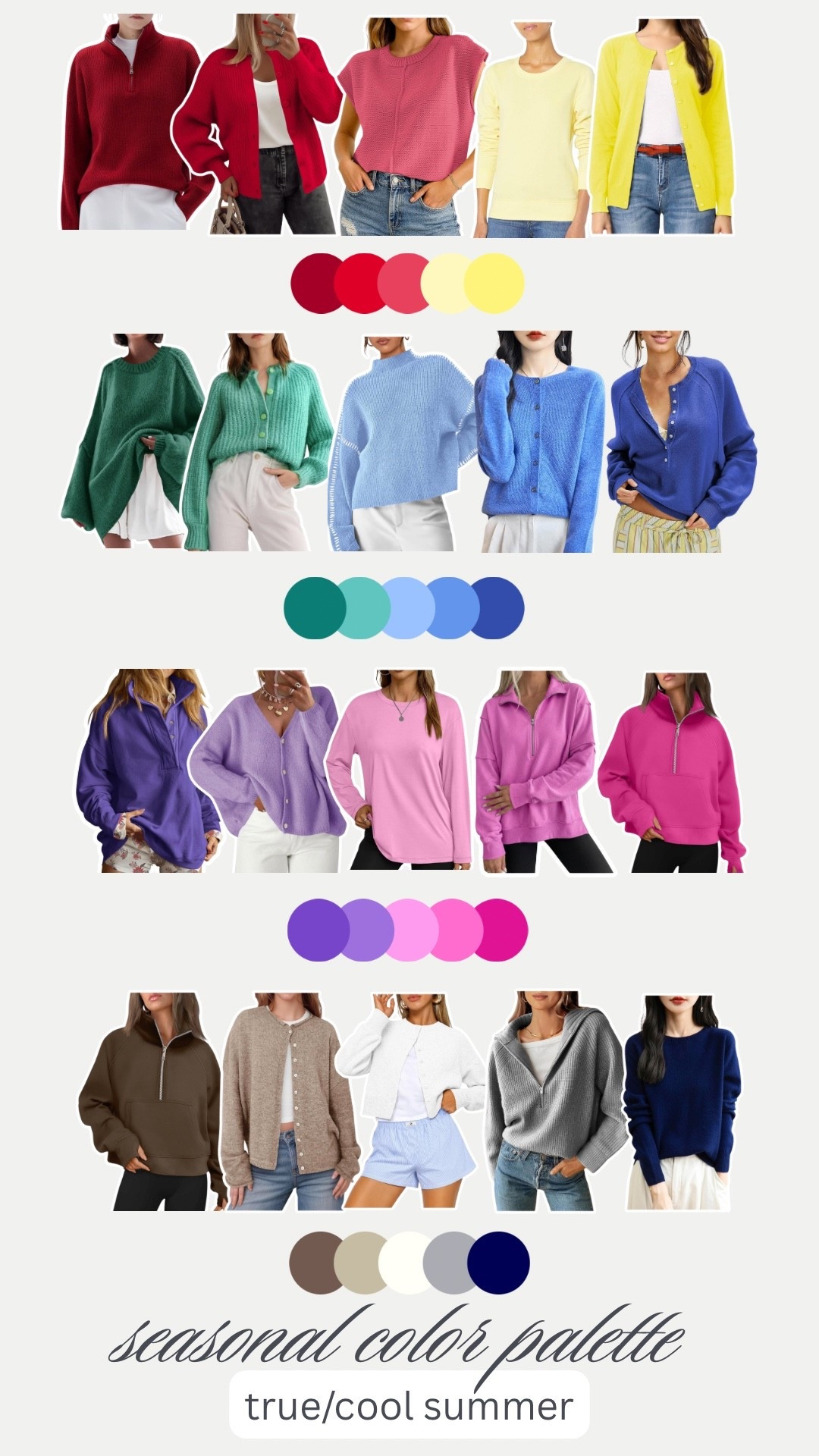 true summer seasonal color palette. cool summer seasonal color palette. cool summer outfits.

amazon fashion in cool summer colors!

 ￼

#LTKSaleAlert #LTKSeasonal #LTKootd