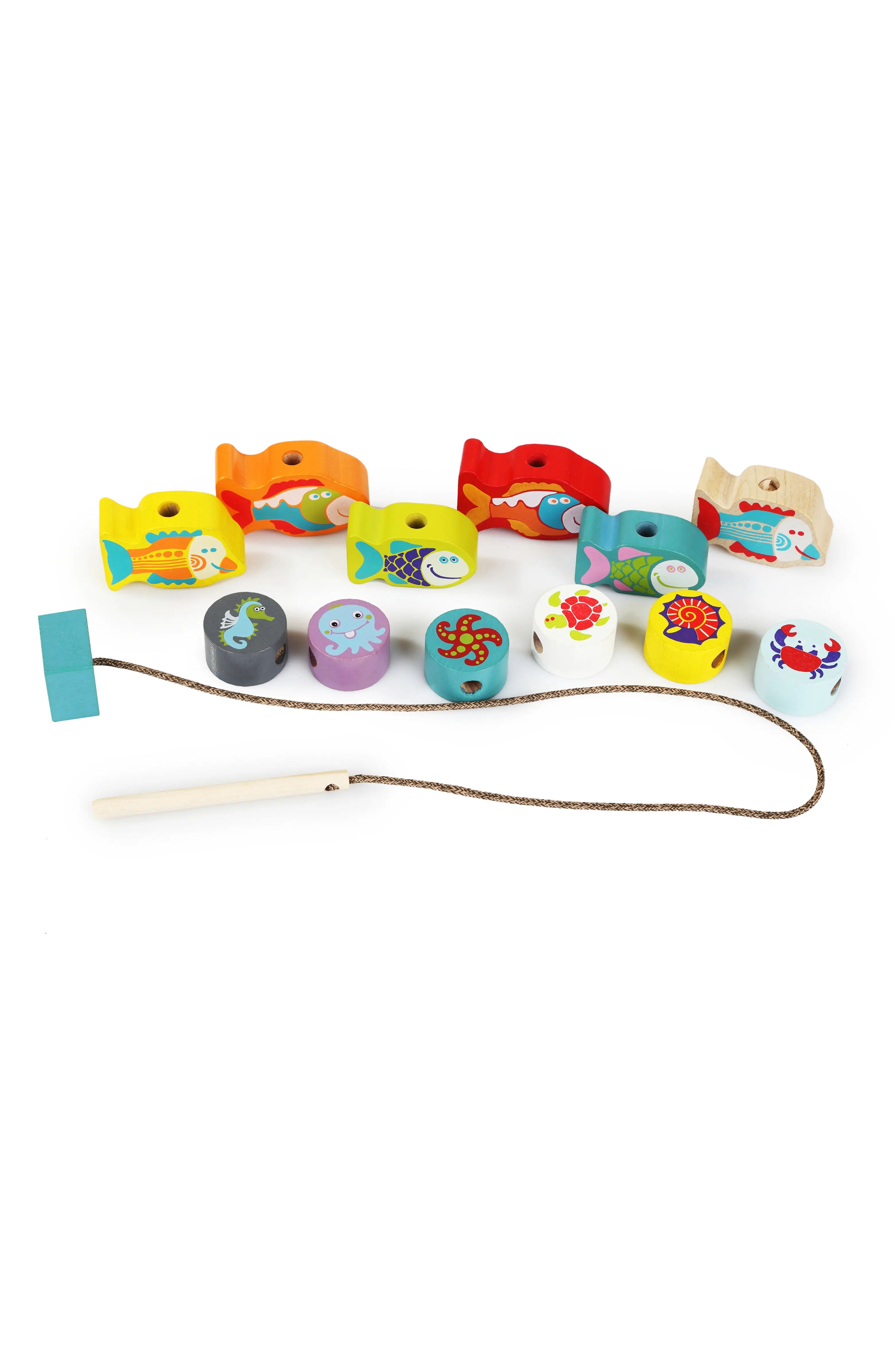 Wooden Fishes Lacing Toy | Nordstrom