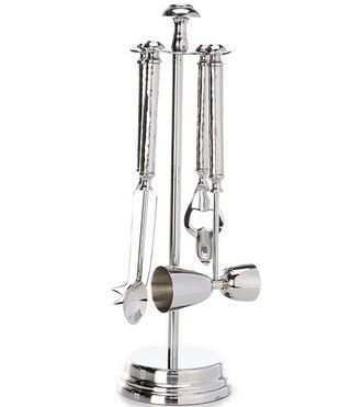 Southern Living Stainless Steel Hammered Bar Tool Set | Dillard's | Dillard's