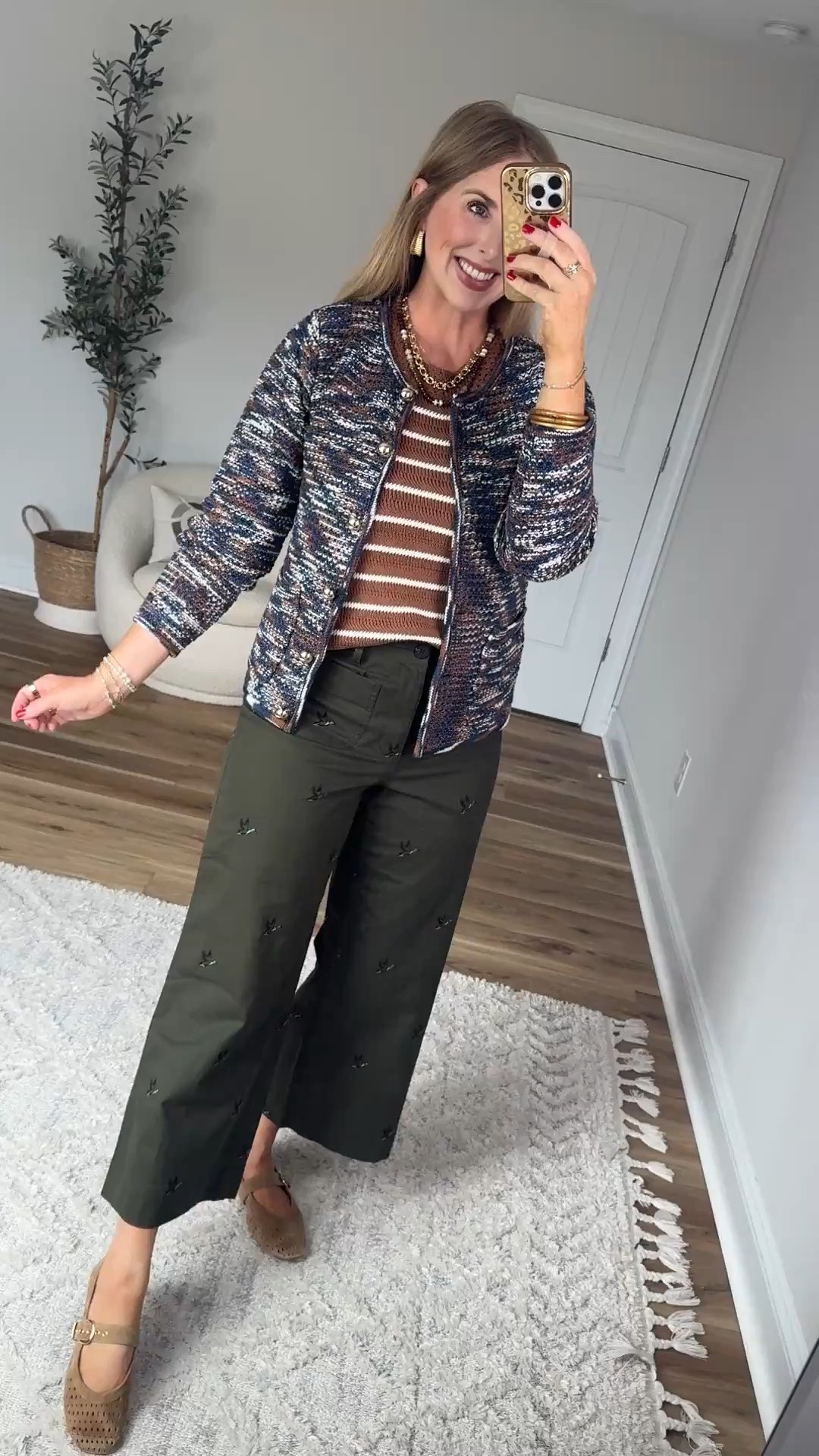 Walmart outfit featuring this textured cardigan, striped sweater tank and embroidered duck pants

#LTKootd #LTKxWalmart