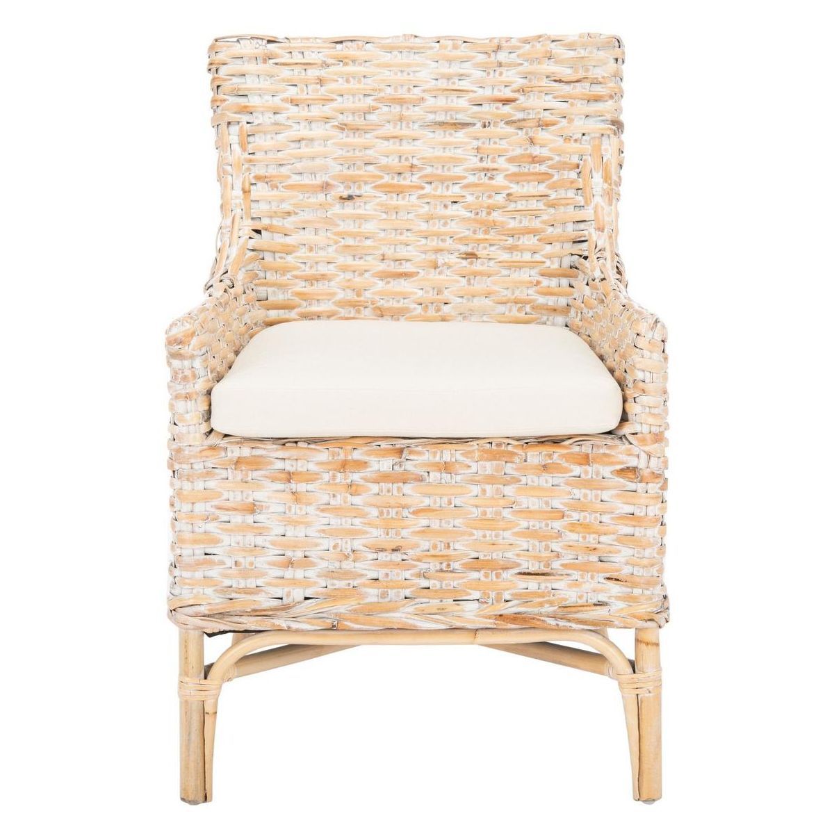 Cristen Rattan Accent Chair with Cushion  - Safavieh | Target