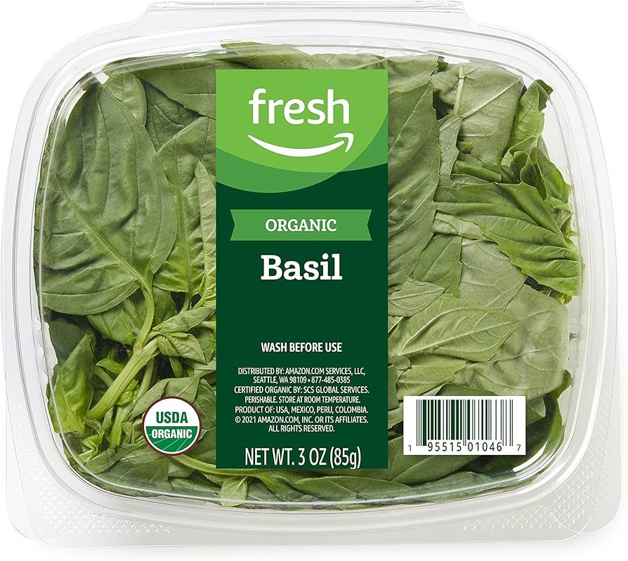 Amazon Fresh Brand, Organic Basil, 3 Oz | Amazon (US)