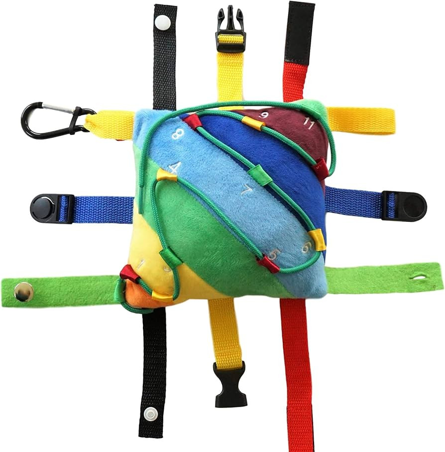 SENSORY4U Buckle Pillow Sensory Fine Motor Development Toy Activity Plushie - OT Therapy Tool Thr... | Amazon (US)