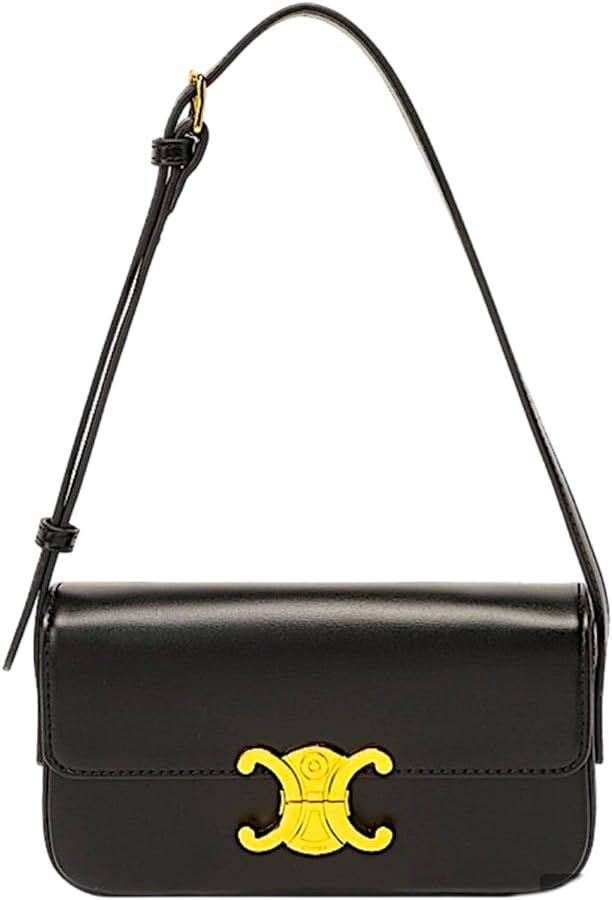 Amazon.com: Women's shoulder bag, leather crossbody bag, Underarm purse Leather Hobo, Square Bag ... | Amazon (US)