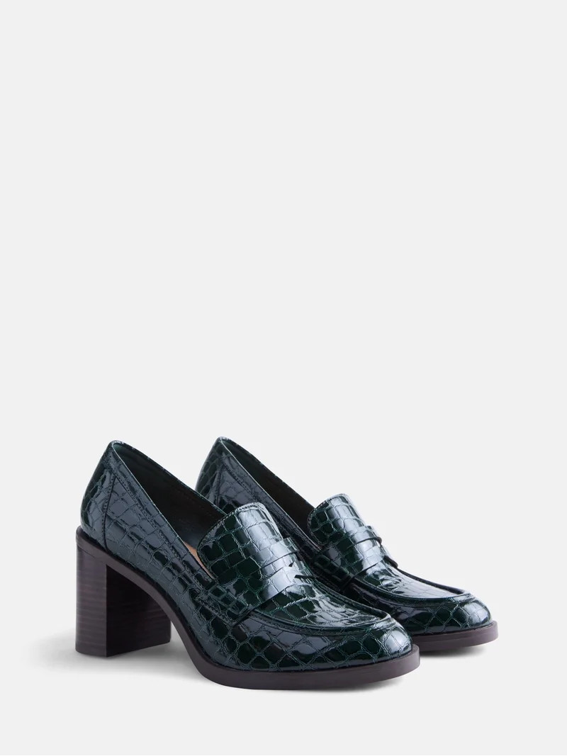 Free Assembly Women's Heeled Loafers | Walmart (US)
