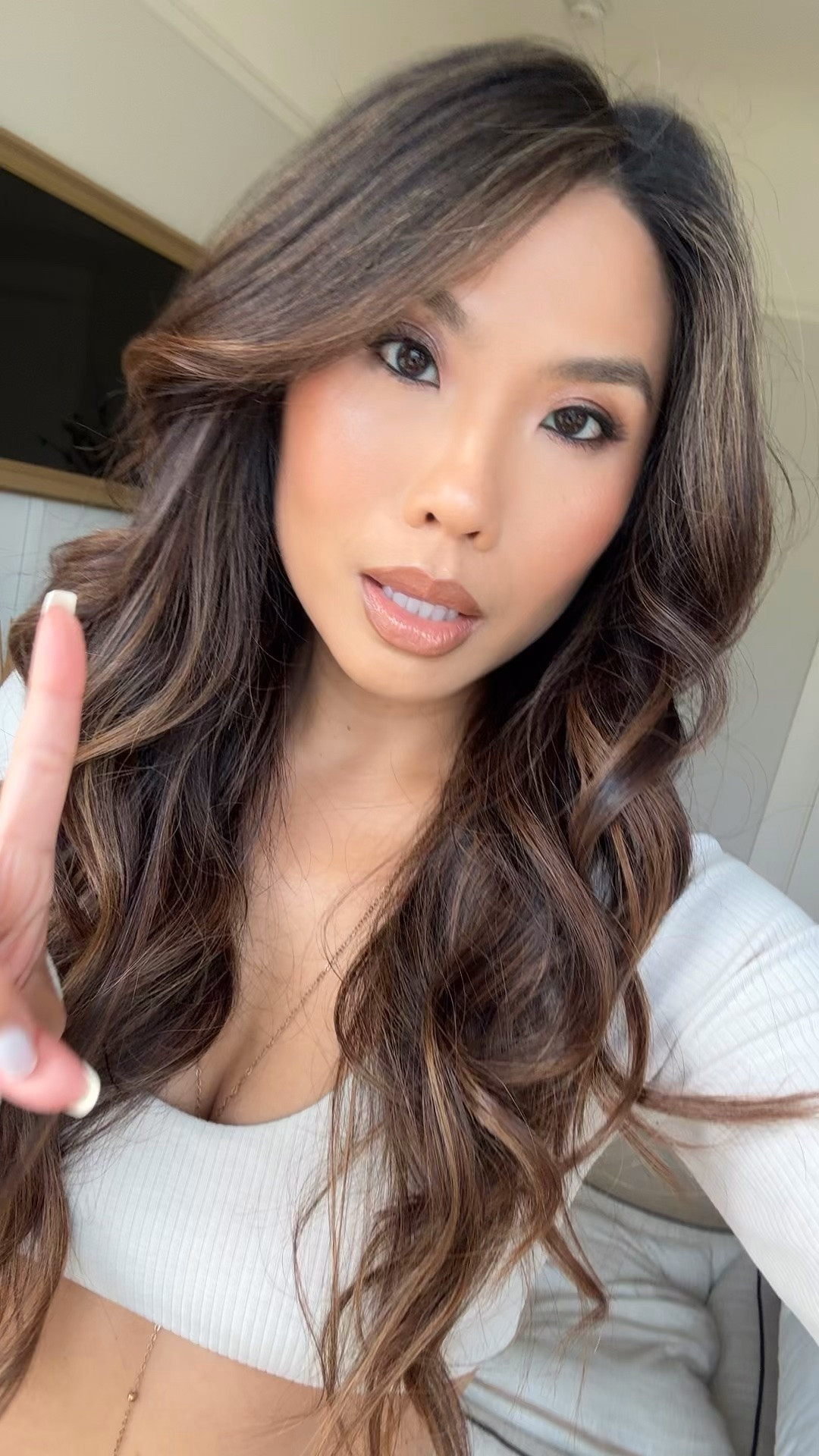 Makeup details:

Eyes: 
Patrick Ta Medium 6 pan palette and glitter duo in “Still at the Club”

Cheek Combo:
Blush - she’s so LA
Highlighter - Flaunt

Lip combo:
Liner - Huda Beauty Sandy Beige all over and MAC cork to define outer edges 
Lipstick - Peachstock tapped on in center
Lipgloss - Midcealer

#LTKBeauty