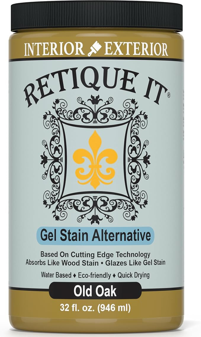 Water-Based Gel Stains by Retique It, 55 Old Oak, 32oz Stain | Amazon (US)