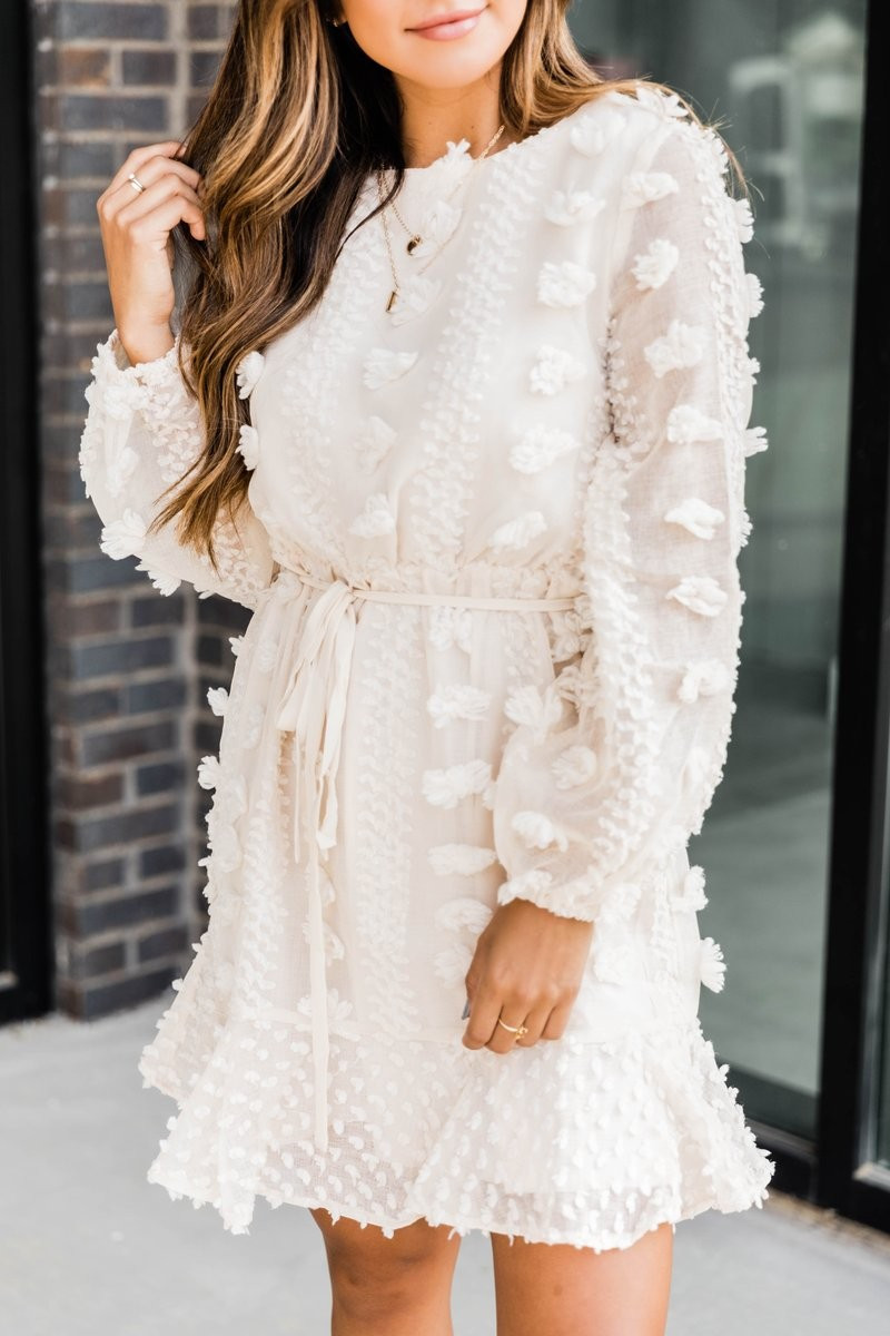 So Close To My Heart Cream Dress | The Pink Lily Boutique