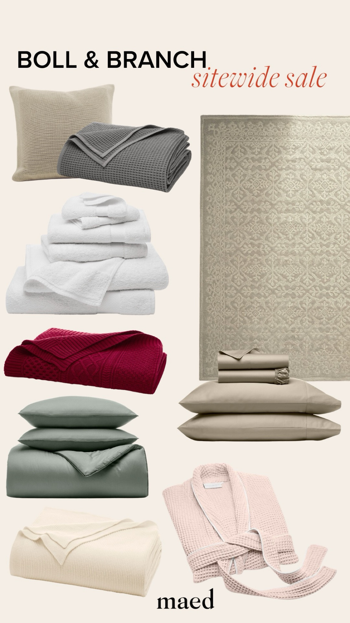 Boll and branch sitewide sale, sheets sales, home sale, bedding sale 

#LTKSeasonal #LTKsalealert #LTKhome