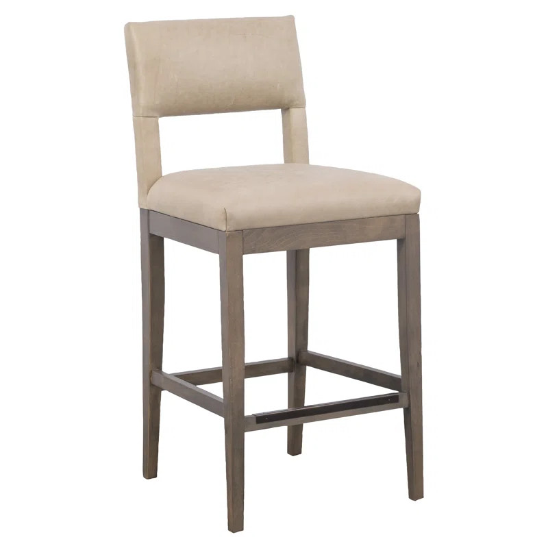 Arie Leather Bar Stool | Perigold