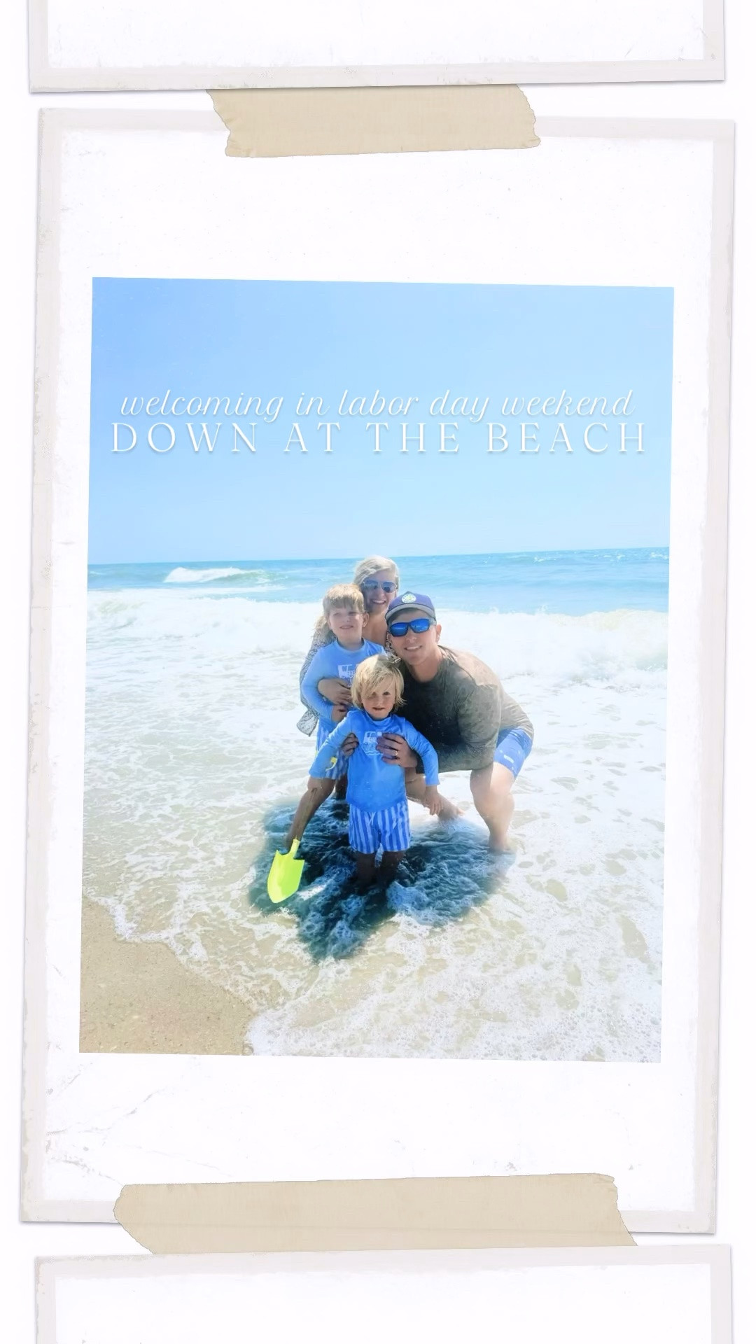 Helloooo Labor Day Weekend!!!! 🇺🇸🌊☀️🏖️ #inourhappyplace #madeittothebeach #labordayweekend #hellolabordayweekend #lasthoorahofsummer 

Carrides down to the beach are like a special date night with my honey 🛻🍯 - especially when both babies 👶🏼 are asleep 💤 in the backseat!! 🤭🥰😍 And nothin’ better than starting LDW waking up down at the beach house 🏖️ with my beach boys 👶🏼🌊 and this sunrise 🌅 over the back deck!! 🪵 And spending Saturday out by the sea 🌊 and by the pool 💦… just doesn’t get much better than this!! Such a beautiful day and weekend!! ☀️
